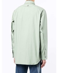 Chemise à manches longues vert menthe Wooyoungmi