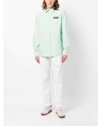 Chemise à manches longues vert menthe Karl Lagerfeld