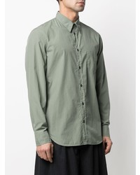 Chemise à manches longues vert menthe Maison Margiela