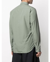 Chemise à manches longues vert menthe Maison Margiela