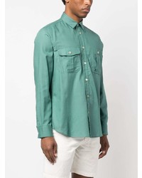 Chemise à manches longues vert menthe Paul Smith