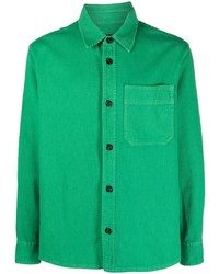 Chemise à manches longues verte A.P.C.