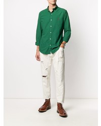 Chemise à manches longues verte Polo Ralph Lauren