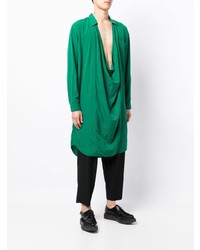 Chemise à manches longues verte Comme Des Garcons Homme Plus