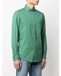 Chemise à manches longues verte Polo Ralph Lauren