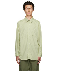 Chemise à manches longues verte Engineered Garments
