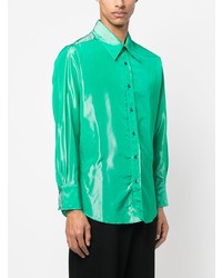 Chemise à manches longues verte ERL