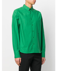 Chemise à manches longues verte Raf Simons