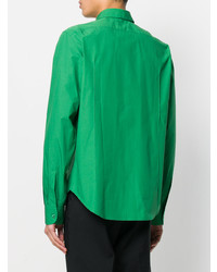 Chemise à manches longues verte Raf Simons