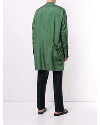 Chemise à manches longues verte Jil Sander