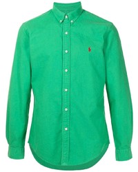 Chemise à manches longues verte Polo Ralph Lauren
