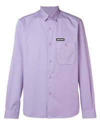 Chemise à manches longues violet clair Ami Paris