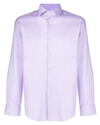 Chemise à manches longues violet clair BOSS