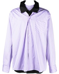 Chemise à manches longues violet clair Botter