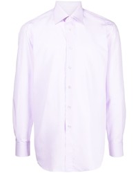 Chemise à manches longues violet clair Brioni