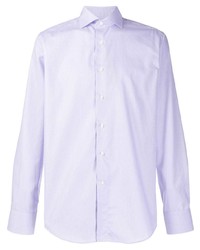 Chemise à manches longues violet clair Canali