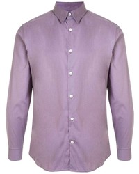 Chemise à manches longues violet clair Cerruti 1881