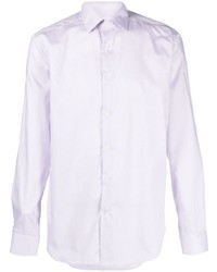 Chemise à manches longues violet clair Corneliani