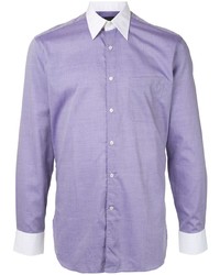Chemise à manches longues violet clair D'urban