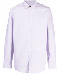 Chemise à manches longues violet clair DSQUARED2