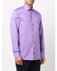 Chemise à manches longues violet clair Etro