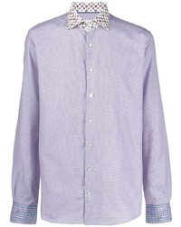 Chemise à manches longues violet clair Etro