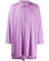 Chemise à manches longues violet clair Homme Plissé Issey Miyake