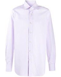 Chemise à manches longues violet clair Kiton
