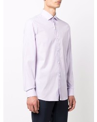 Chemise à manches longues violet clair Z Zegna