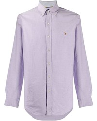 Chemise à manches longues violet clair Polo Ralph Lauren