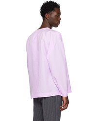 Chemise à manches longues violet clair Homme Plissé Issey Miyake