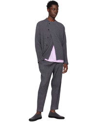 Chemise à manches longues violet clair Homme Plissé Issey Miyake