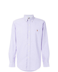 Chemise à manches longues violet clair Ralph Lauren
