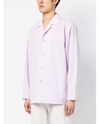 Chemise à manches longues violet clair Homme Plissé Issey Miyake