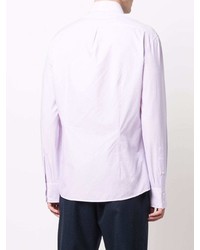 Chemise à manches longues violet clair Brunello Cucinelli