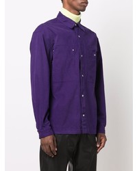 Chemise à manches longues violette Kenzo