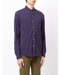 Chemise à manches longues violette Polo Ralph Lauren