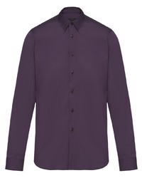 Chemise à manches longues violette Prada
