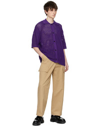 Chemise à manches longues violette Wooyoungmi