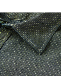 Chemise á pois olive Massimo Alba