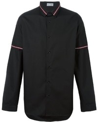 Chemise à rayures horizontales noire Christian Dior