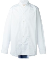 Chemise à rayures verticales blanche Marni