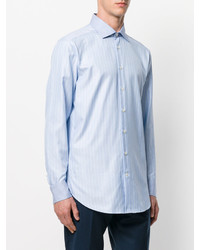 Chemise à rayures verticales bleu clair Etro