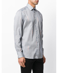 Chemise à rayures verticales bleu clair Etro