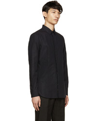 Chemise à rayures verticales noire Ann Demeulemeester