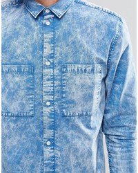 Chemise bleu clair Weekday