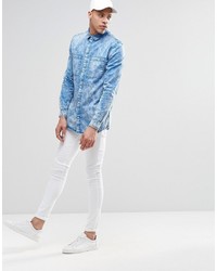 Chemise bleu clair Weekday