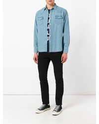 Chemise bleu clair MAISON KITSUNÉ