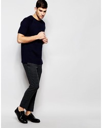 Chemise bleu marine Asos