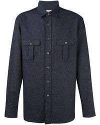 Chemise bleu marine Brioni